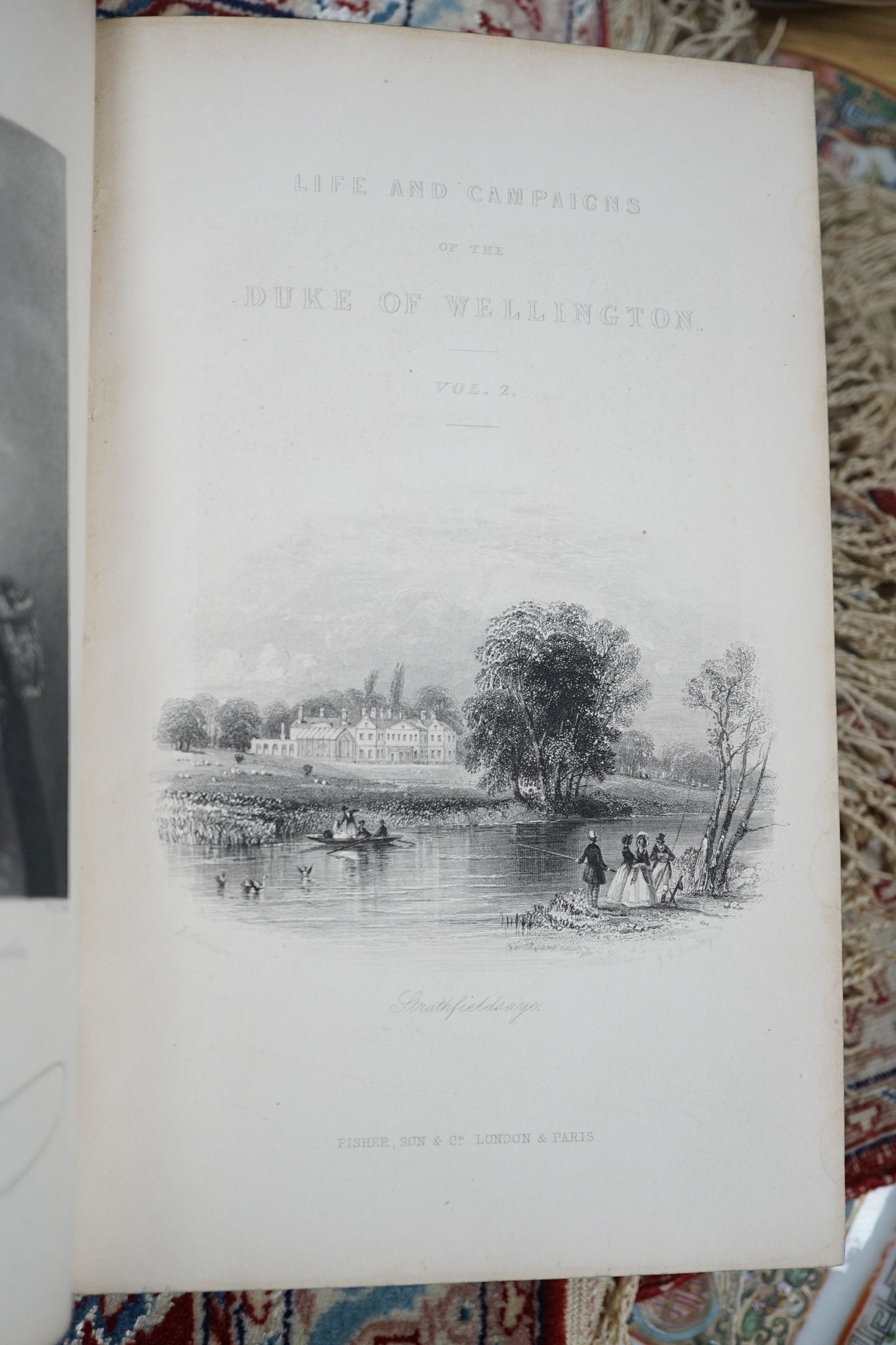 Maxwell, W.H. - Life of Field-Marshall His Grace the Duke of Wellington ..., 3 vols. pictorial engraved and printed titles, num. engraved plates (incl. portraits, maps & plans)